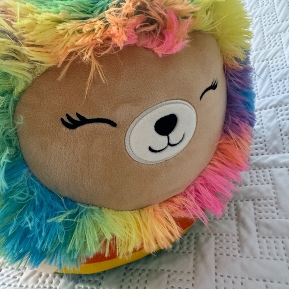 Squishmallows KellyToys Large Rainbow Lion Cuddle Sensory Soft Stuffed A… - Picture 4 of 5